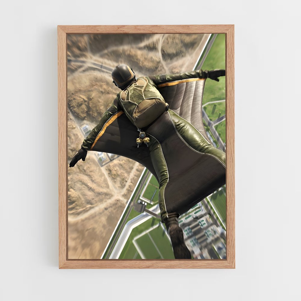 Poster Wingsuit flying absolue – affiche Vol en wingsuit (vue 4)